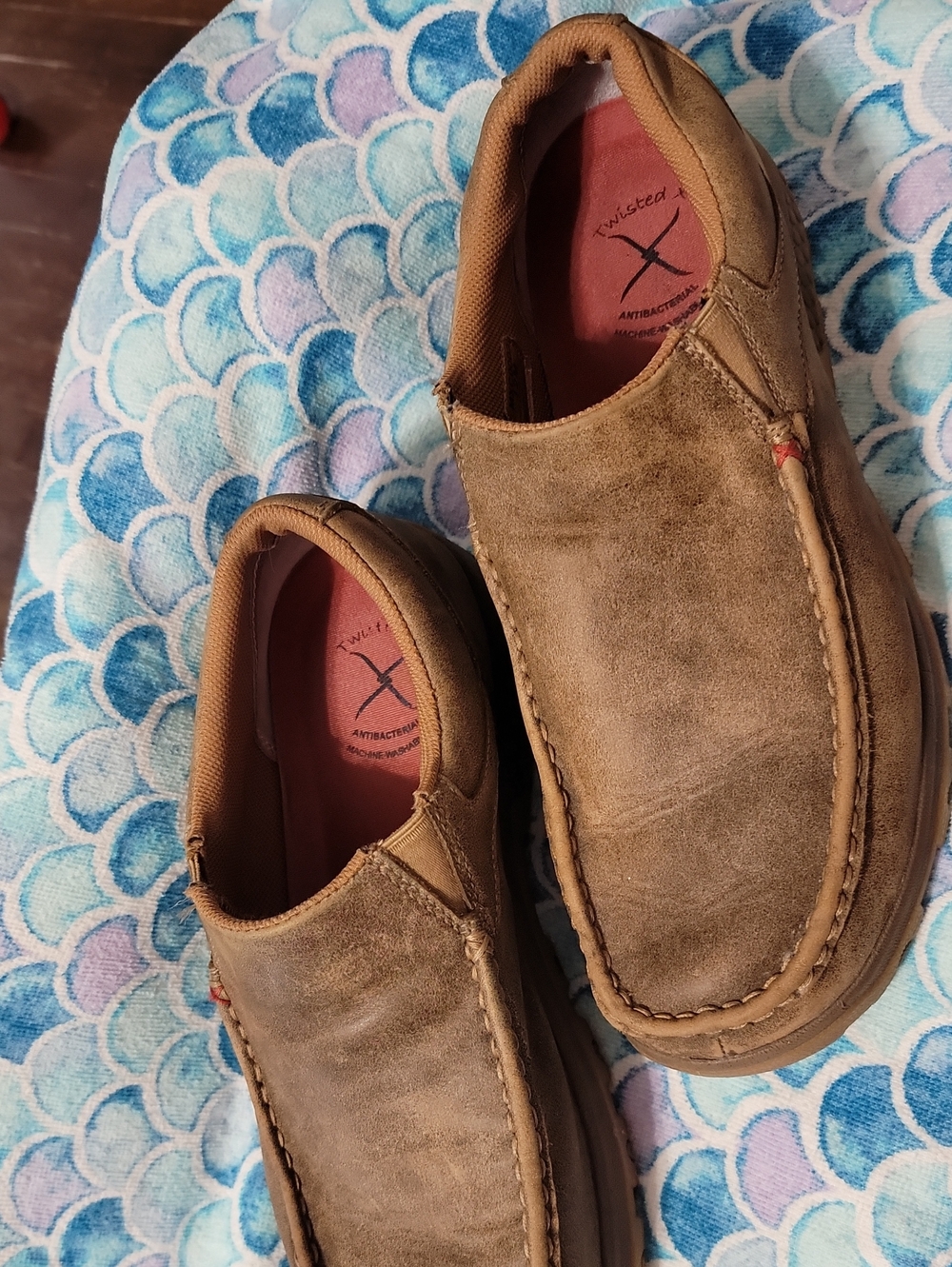 Twisted X Mens Slip on Driving Moc Shoe with Cellstretch Size 12M - Picture 2 of 13